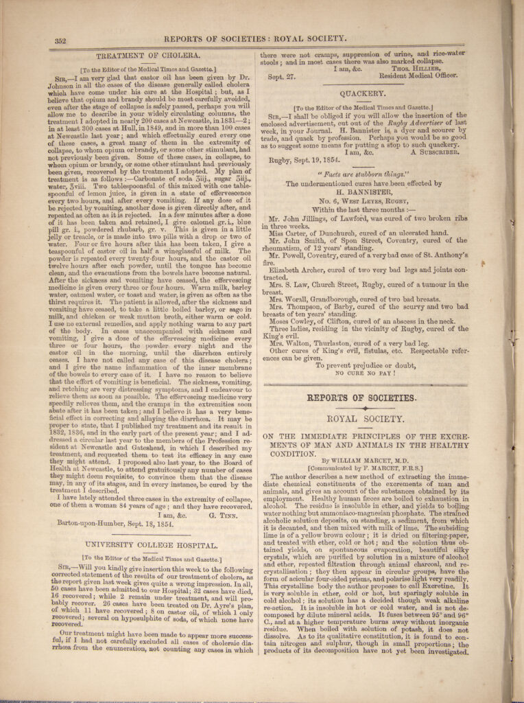 Medical Times & Gazette page 18